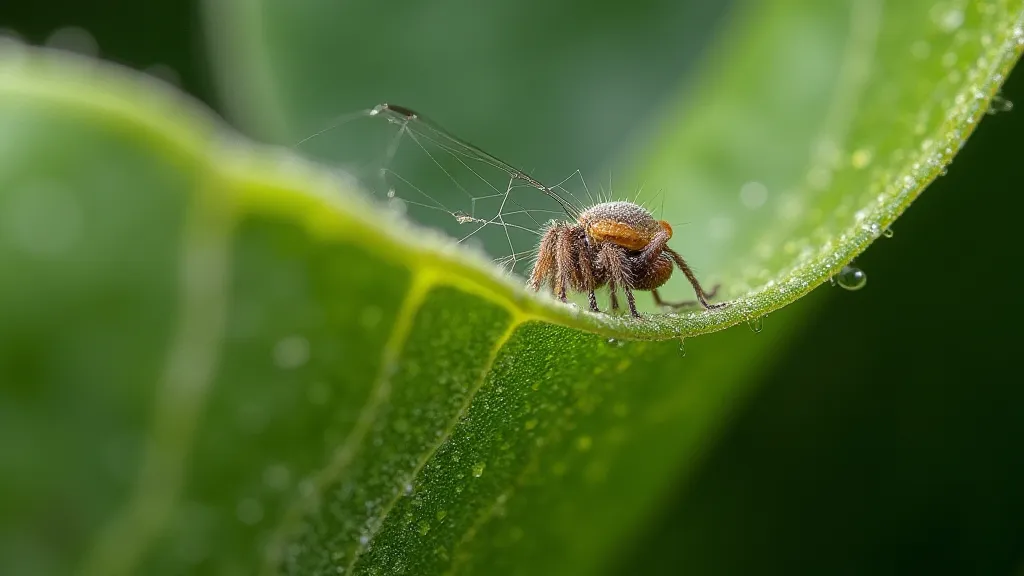 Spider mite infestation on vanilla bean