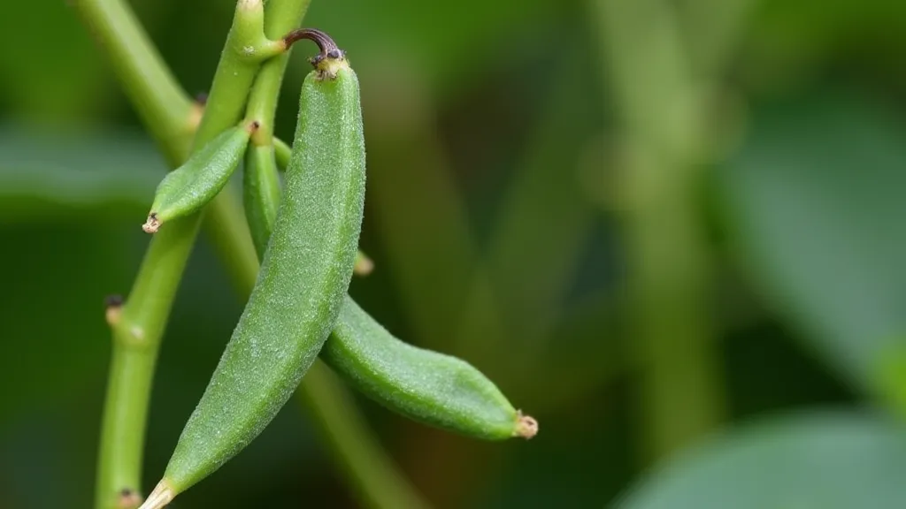 Developing vanilla bean pod