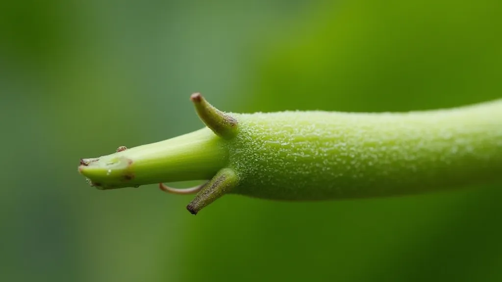 Vanilla bean stem showing nodes for propagation